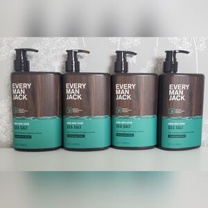 4 Every Man Jack sea set lotions-new